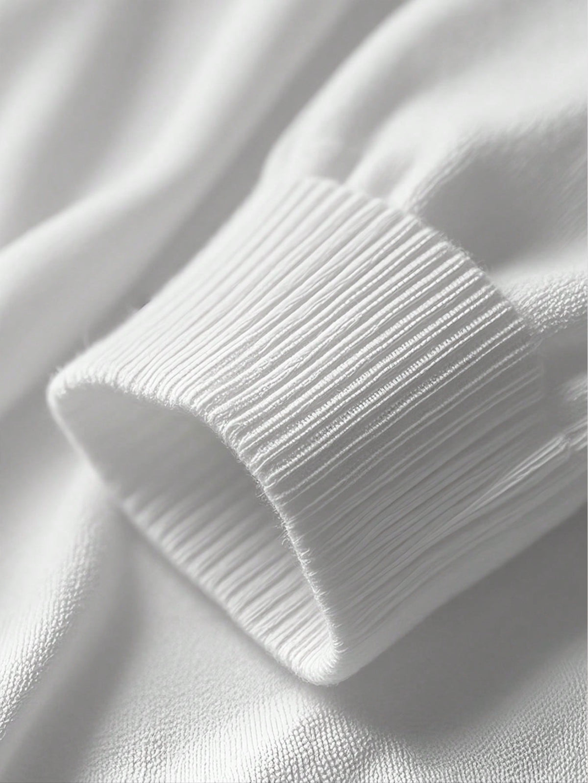 Men's Half-Zip Knitted Jumper with Stand Collar in White