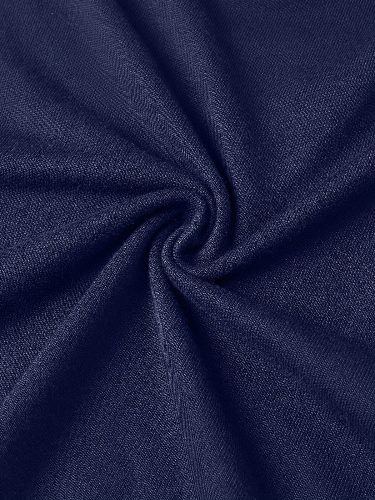 Men's Half-Zip Knitted Jumper with Stand Collar in Navy